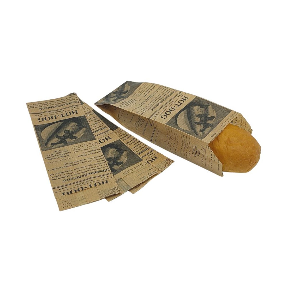 300 st Burgerfickor svartvit tidningsdesign 180x160 mm