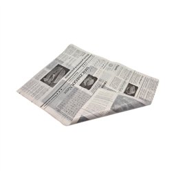 300 st Burgerfickor svartvit tidningsdesign 180x160 mm