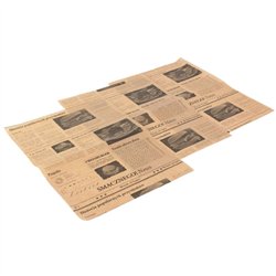 300 st Burgerfickor svartvit tidningsdesign 180x160 mm
