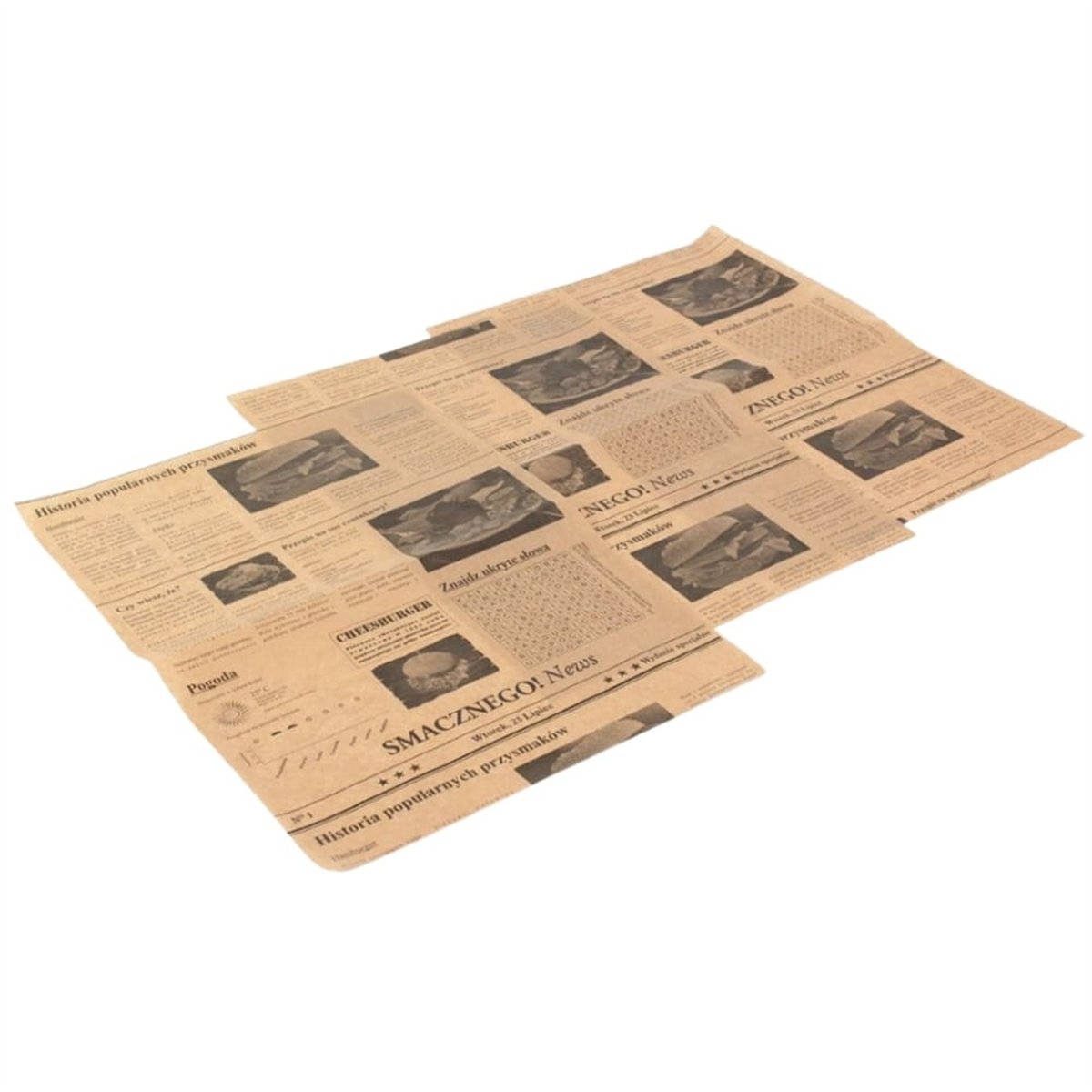300 st Burgerfickor svartvit tidningsdesign 180x160 mm 300 st Burgerfickor svartvit tidningsdesign 180x160 mm