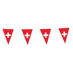 Grekland Flaggkedja 15 blå-vita flaggor 10 m