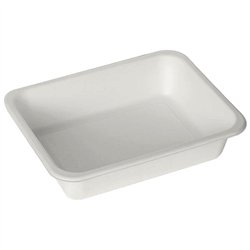 50 st Take Away-lådor 3-fack sockerör natur 213x195 mm