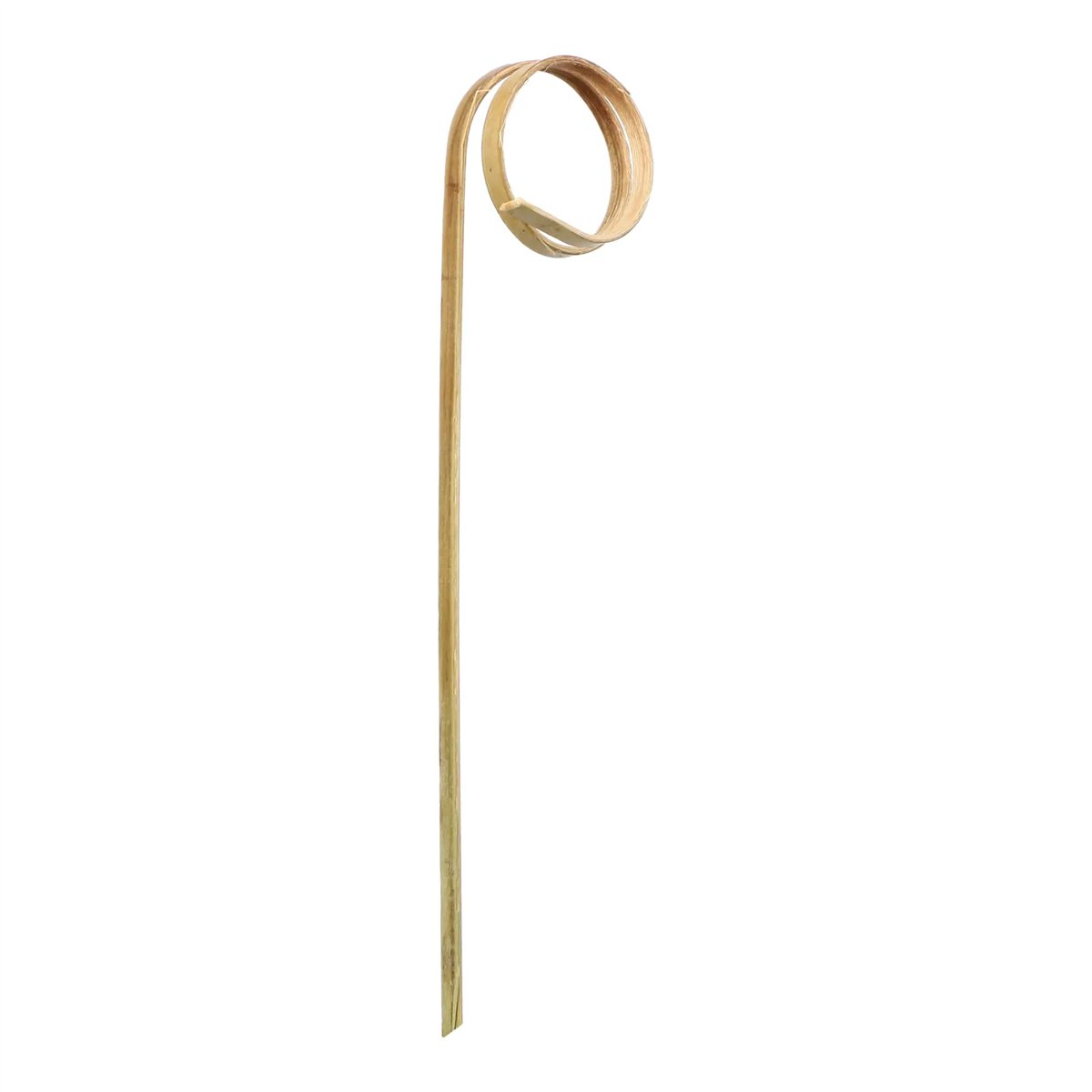100 st Bambupinnar Twister brun 11 cm