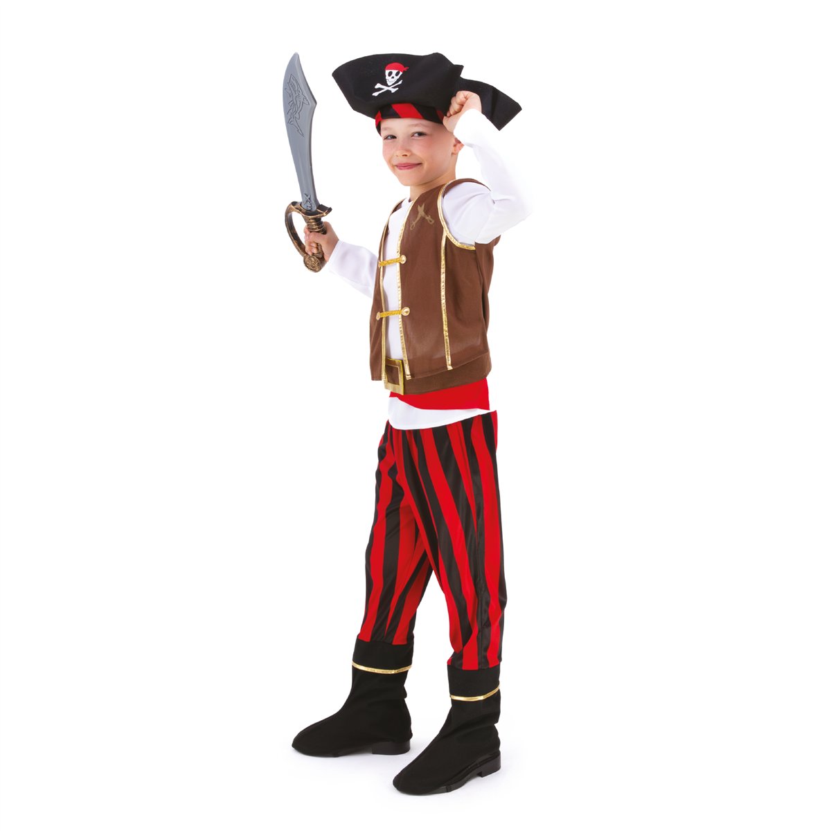 H&auml;xkostym f&ouml;r barn svart 116-128 cm