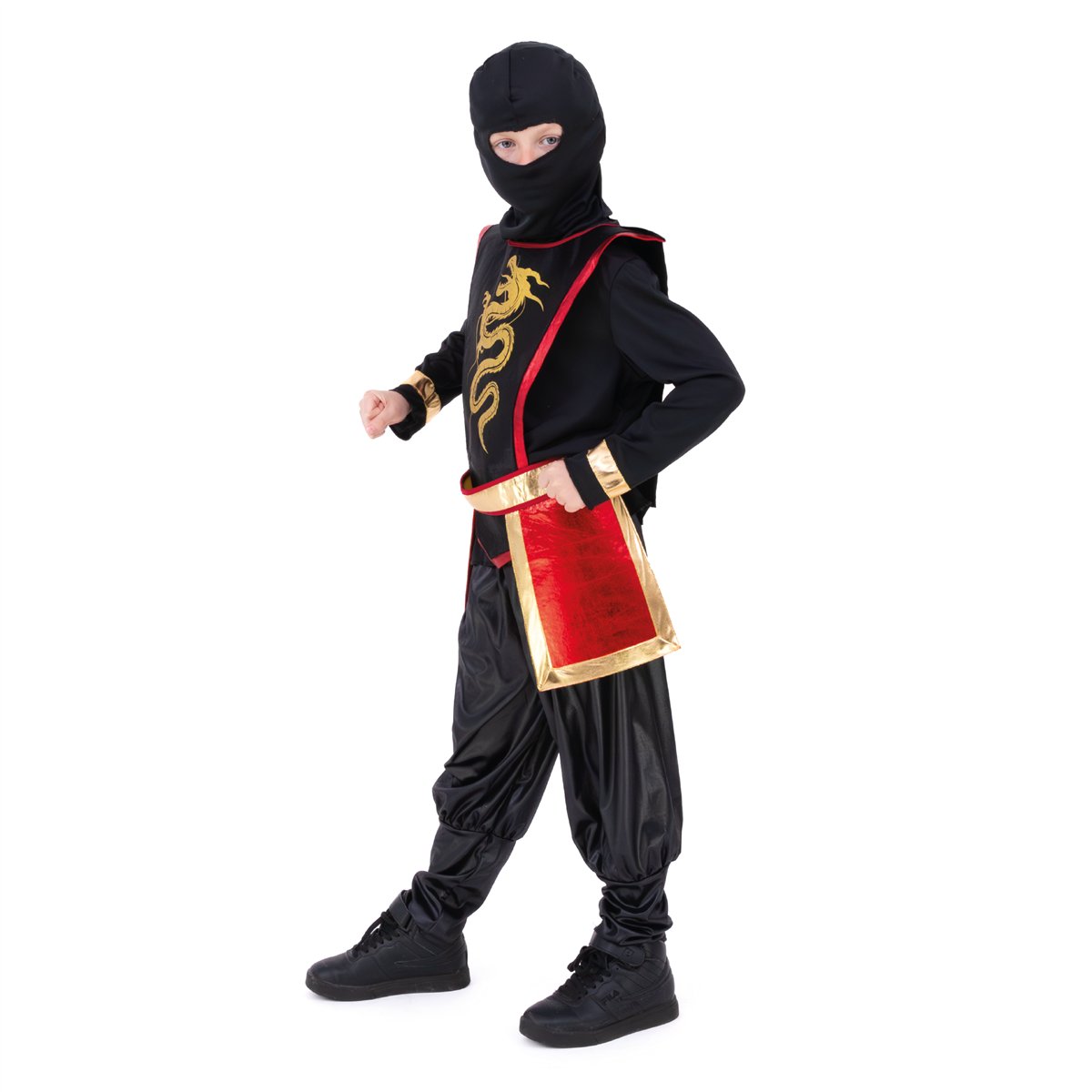 Häxkostym för barn svart 116-128 cm Häxkostym för barn svart 116-128 cm