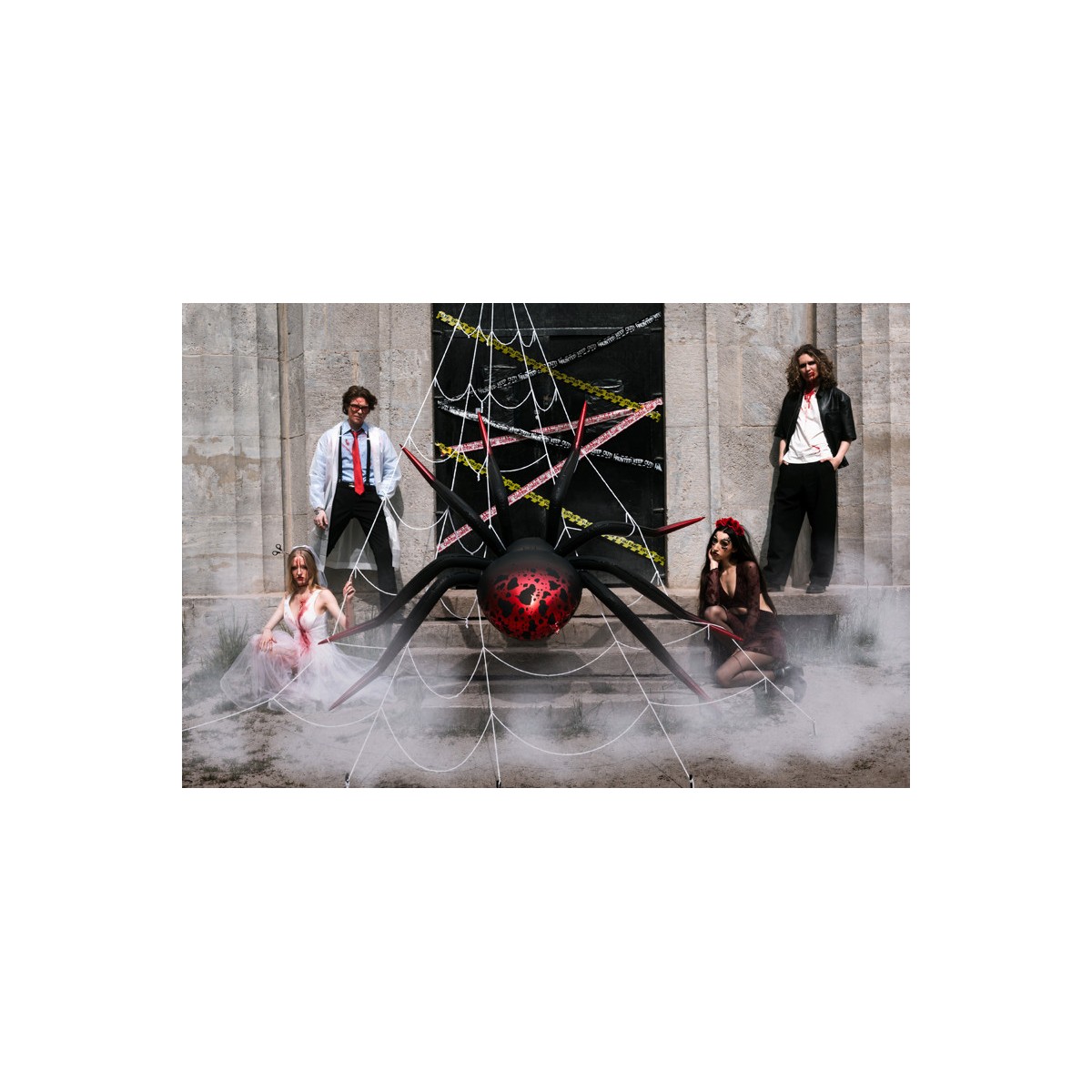 Foil Standing Balloon Spider XXL, 275x152 cm, black and red Foil Standing Balloon Spider XXL, 275x152 cm, black and red