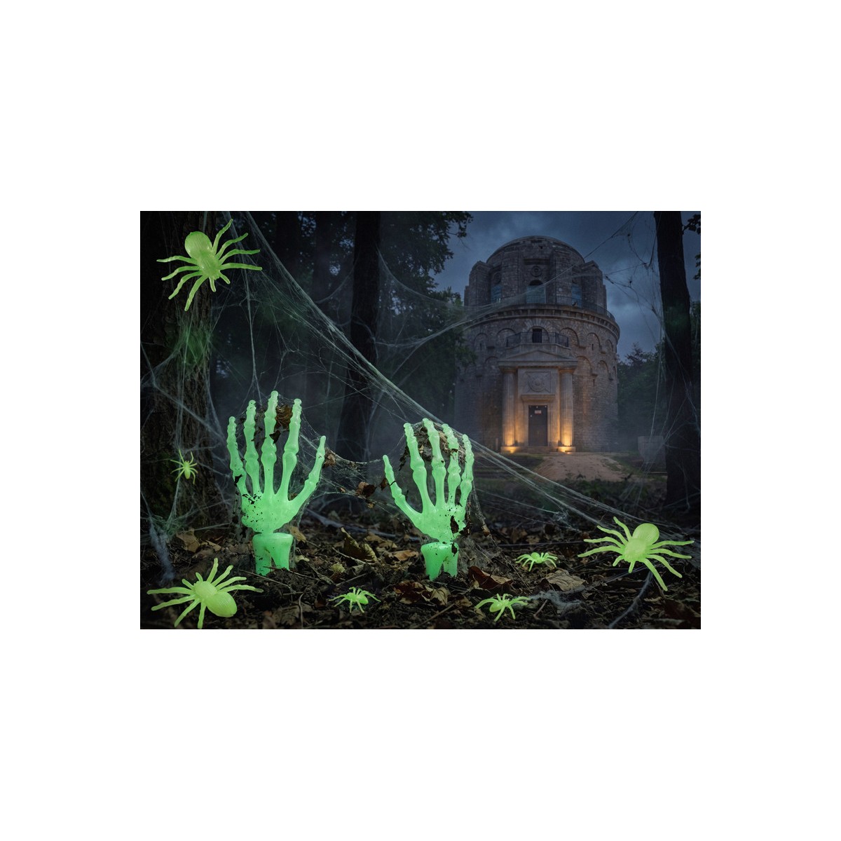 Glow-in-the-dark skeleton hands Glow-in-the-dark skeleton hands