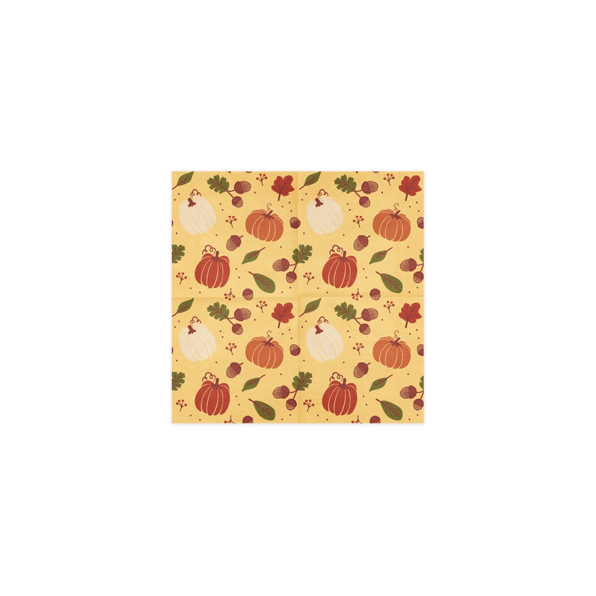 Napkins Pumpkins and acorns, 33x33 cm, orange (1 pkt / 20 pc.) Napkins Pumpkins and acorns, 33x33 cm, orange (1 pkt / 20 pc.)
