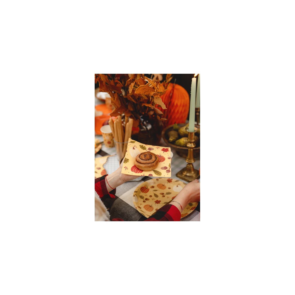 Napkins Pumpkins and acorns, 33x33 cm, orange (1 pkt / 20 pc.) Napkins Pumpkins and acorns, 33x33 cm, orange (1 pkt / 20 pc.)