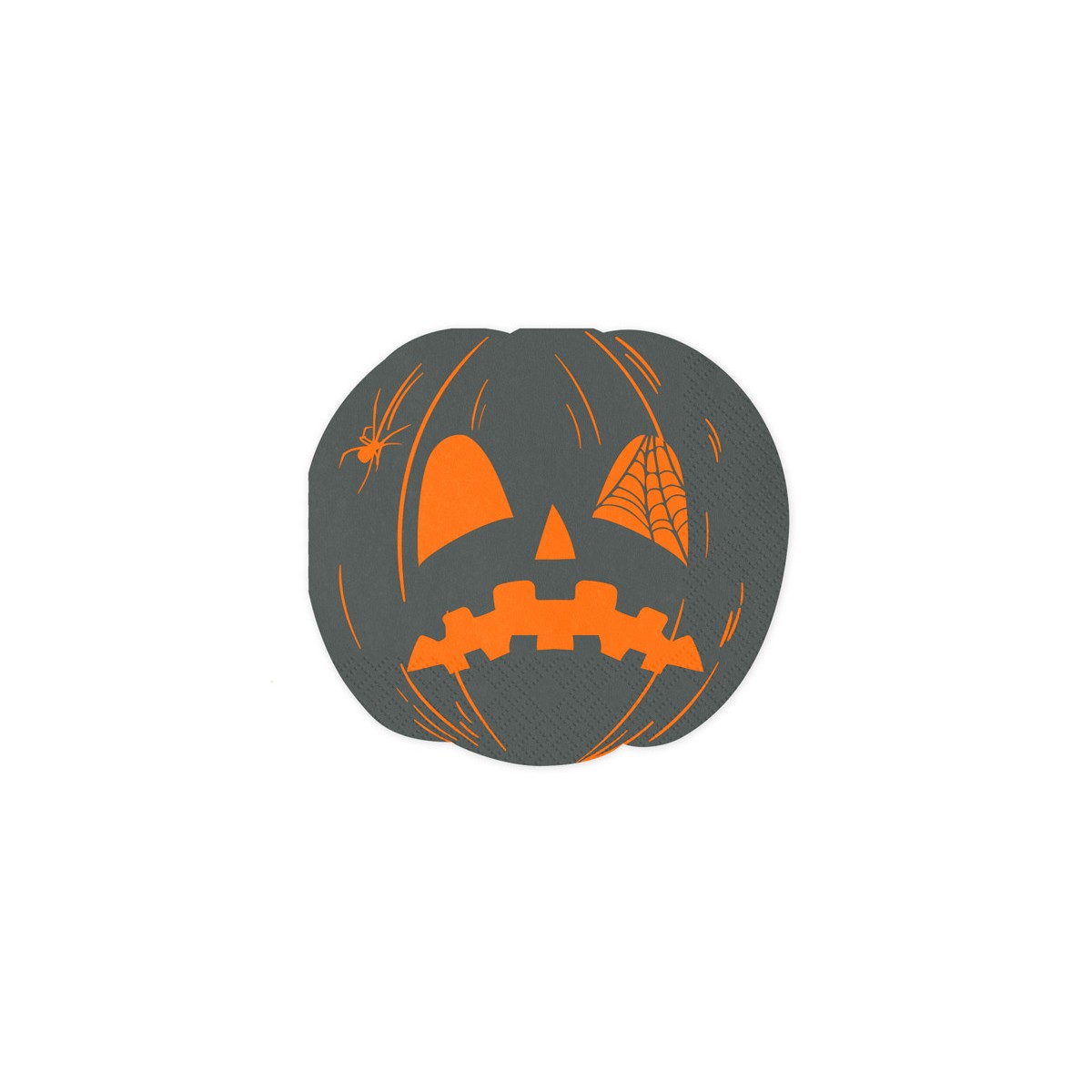 Napkins Scary pumpkins, 16.5x15 cm, orange and black (1 pkt / 20 pc.) Napkins Scary pumpkins, 16.5x15 cm, orange and black (1 pkt / 20 pc.)