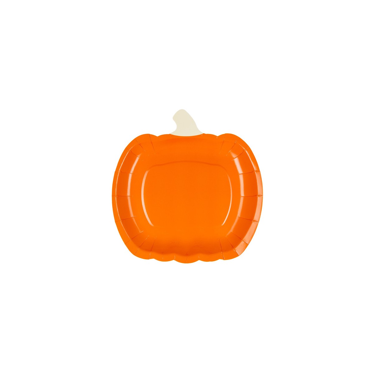 Paper plates Pumpkin, 23.5x24 cm, orange (1 pkt / 6 pc.) Paper plates Pumpkin, 23.5x24 cm, orange (1 pkt / 6 pc.)