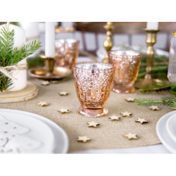 4 st. Glasljusstakar Ros&eacute;guld 8 cm