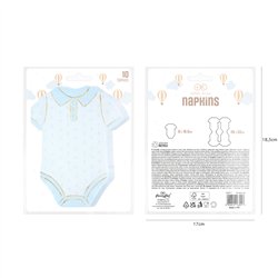 10 st. Servetter Baby Shower Rosa med Guld 26x33 cm 10 st. Servetter Baby Shower Rosa med Guld 26x33 cm