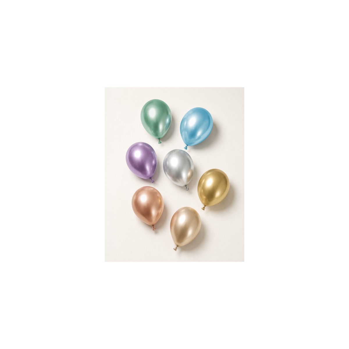 Glossy Balloons 46cm, silver (1 pkt / 5 pc.) Glossy Balloons 46cm, silver (1 pkt / 5 pc.)