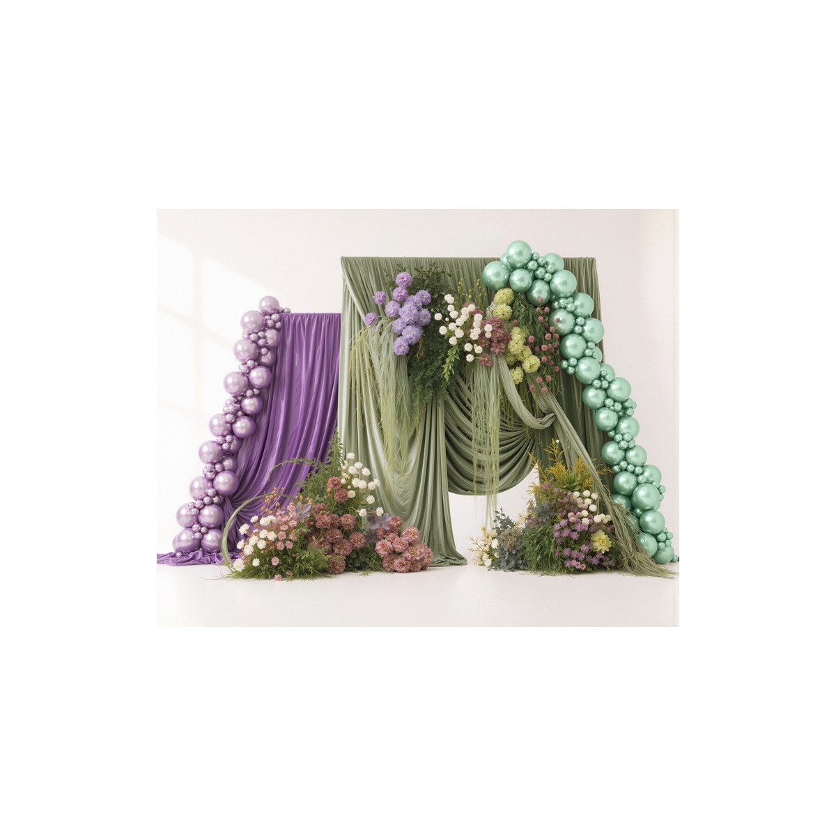 Glossy Balloons 12cm, violet (1 pkt / 50 pc.)