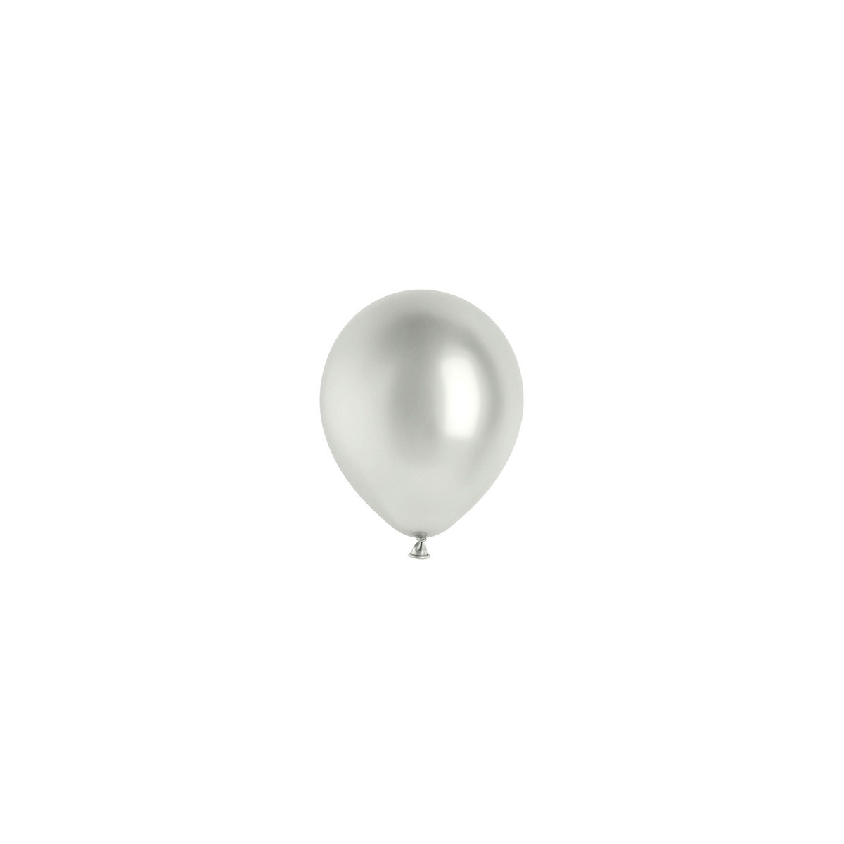 Glossy Balloons 12cm, silver (1 pkt / 50 pc.) Glossy Balloons 12cm, silver (1 pkt / 50 pc.)