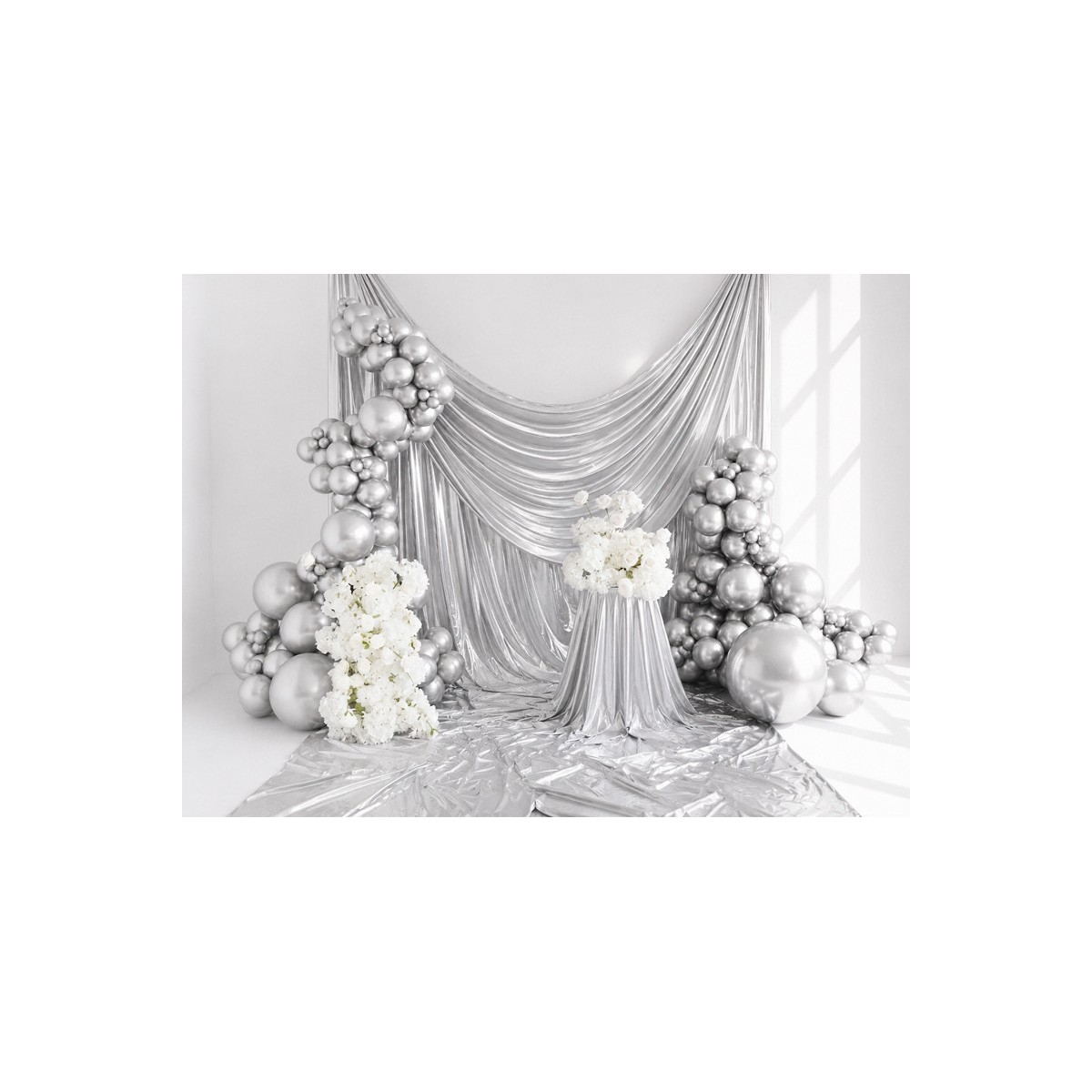 Glossy Balloons 12cm, silver (1 pkt / 50 pc.) Glossy Balloons 12cm, silver (1 pkt / 50 pc.)