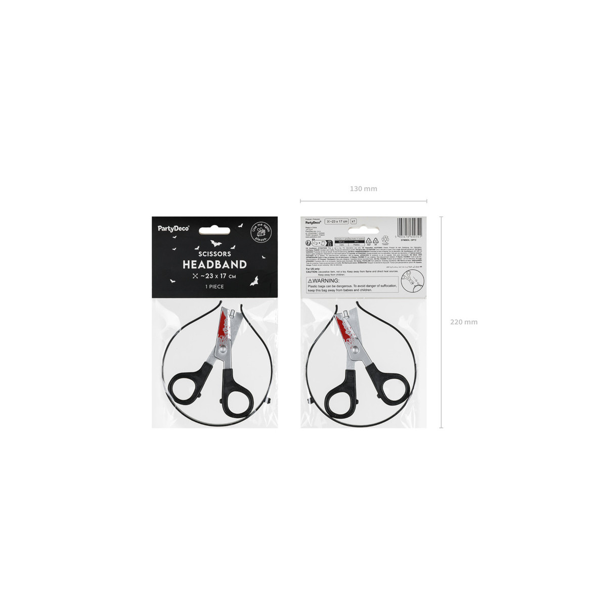 Scissors Headband, 23x17 cm, mix Scissors Headband, 23x17 cm, mix