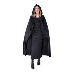 Häxkostym för barn svart 116-128 cm