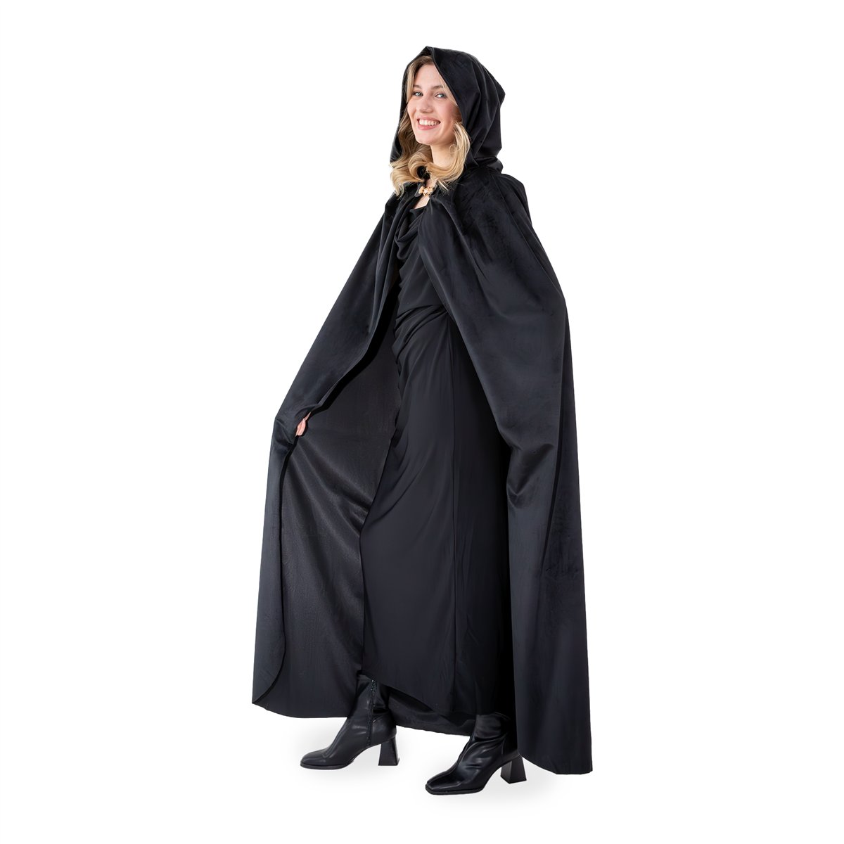 Häxkostym för barn svart 116-128 cm Häxkostym för barn svart 116-128 cm