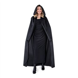 Häxkostym för barn svart 116-128 cm