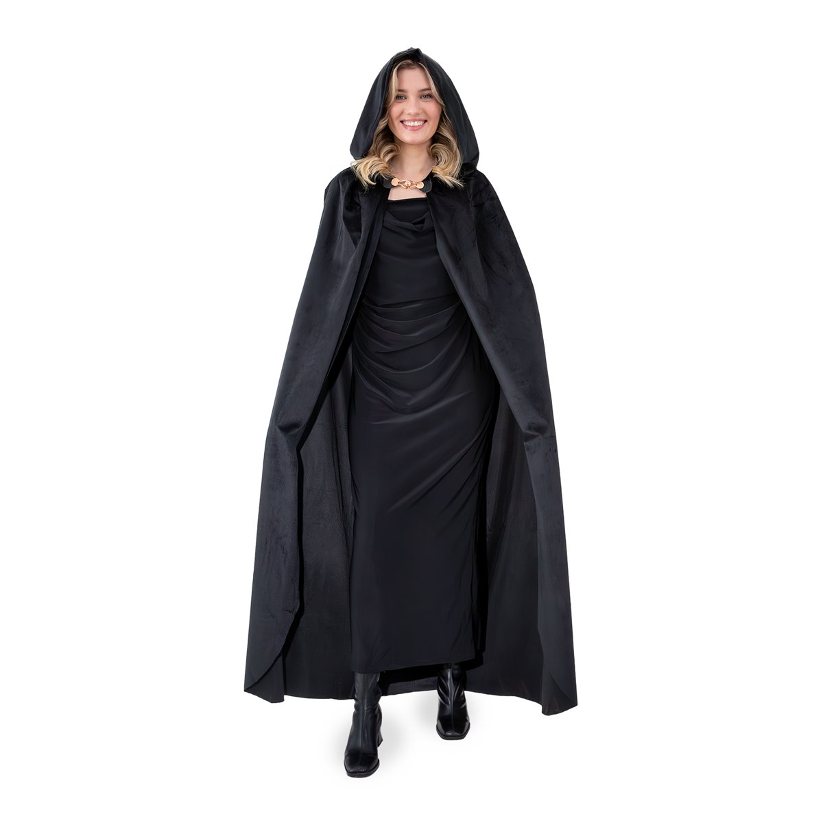 Häxkostym för barn svart 116-128 cm Häxkostym för barn svart 116-128 cm