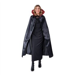 Häxkostym för barn svart 116-128 cm