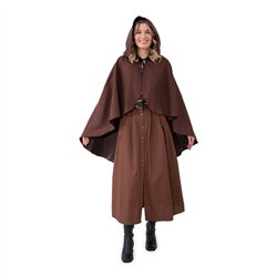 Häxkostym för barn svart 116-128 cm