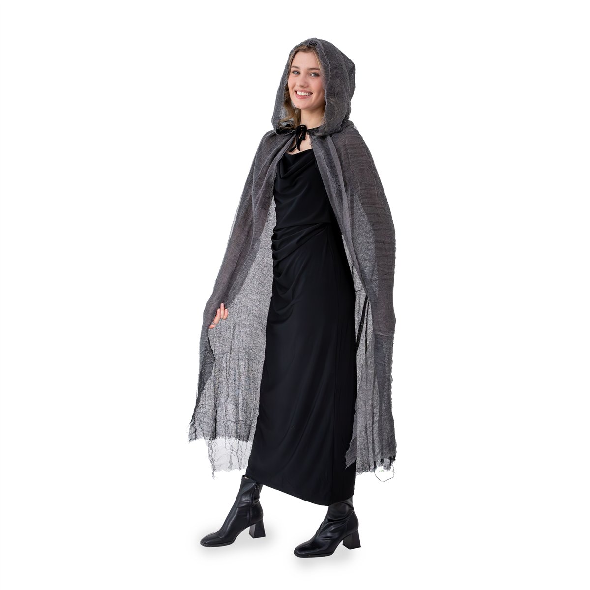 H&auml;xkostym f&ouml;r barn svart 116-128 cm