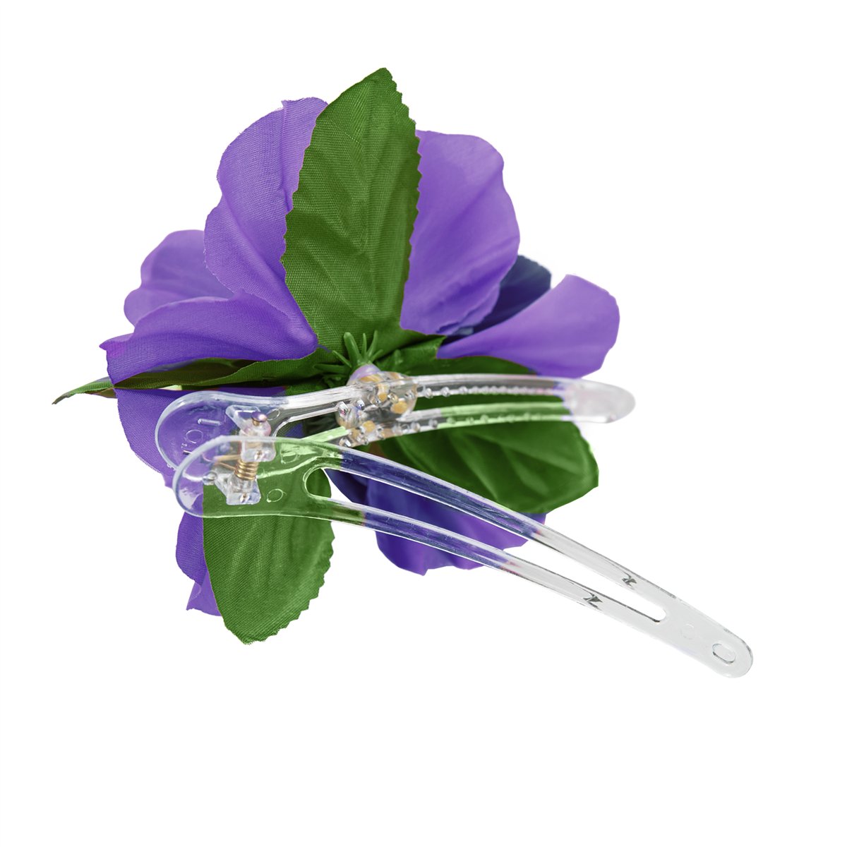 Hårklämma Hawaiiblomma röd & grön 12 cm Hårklämma Hawaiiblomma röd & grön 12 cm