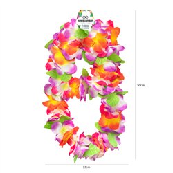 1 st Blomsterpannband Hawaii mix elastisk 54 cm