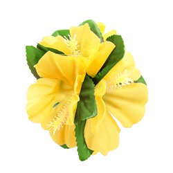 H&aring;rkl&auml;mma Hawaiiblomma r&ouml;d & gr&ouml;n 12 cm