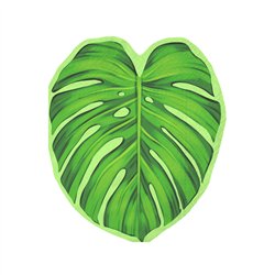 12 st. Servetter Monstera blad grön 29x36 cm