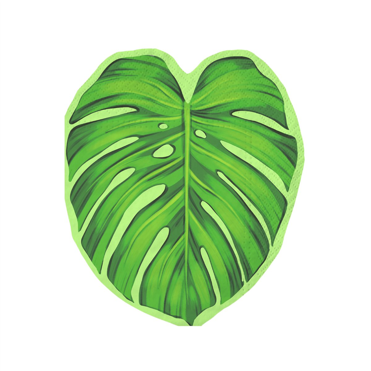 12 st. Servetter Monstera blad grön 29x36 cm 12 st. Servetter Monstera blad grön 29x36 cm