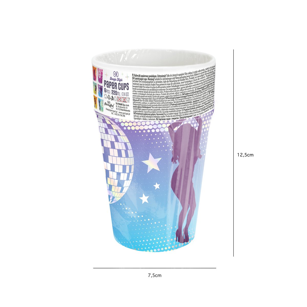 6 st Pappersmuggar hästmotiv mix 220 ml 6 st Pappersmuggar hästmotiv mix 220 ml