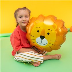 Folieballong Lejonhuvud brun/gul 74 cm Folieballong Lejonhuvud brun/gul 74 cm