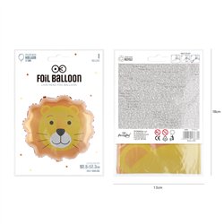 Folieballong Lejonhuvud brun/gul 74 cm Folieballong Lejonhuvud brun/gul 74 cm