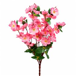 1 st Pionbukett Rosa konstgjord 5 blommor 42 cm