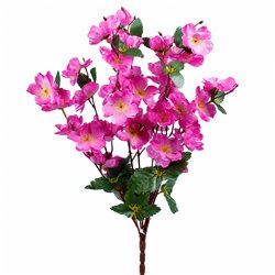 1 st Pionbukett Rosa konstgjord 5 blommor 42 cm