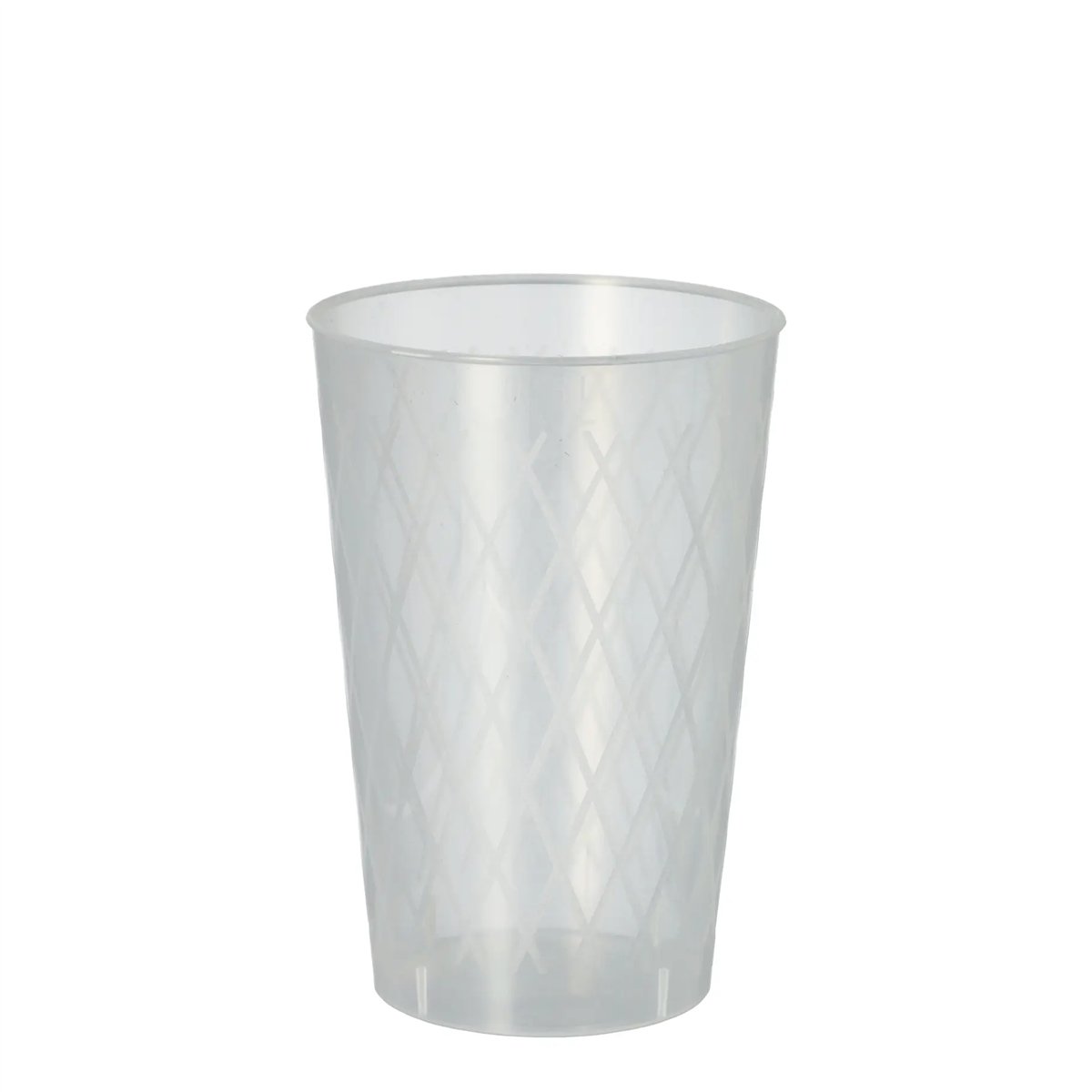 30 st Okrossbara Dricksglas 300 ml Mj&ouml;lkkristallin PP