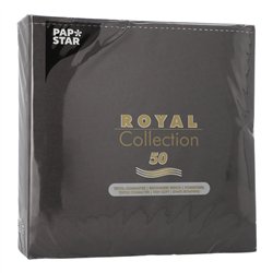 20 st Svarta Royal Airlaid Servetter 40x40 cm 20 st Svarta Royal Airlaid Servetter 40x40 cm