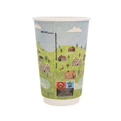 25 st Dubbelväggiga Pappmuggar Brun/Beige 300 ml 25 st Dubbelväggiga Pappmuggar Brun/Beige 300 ml