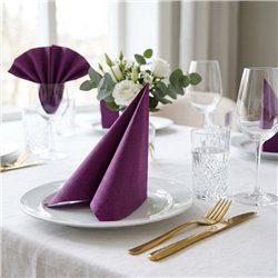 20 st Svarta Royal Airlaid Servetter 40x40 cm