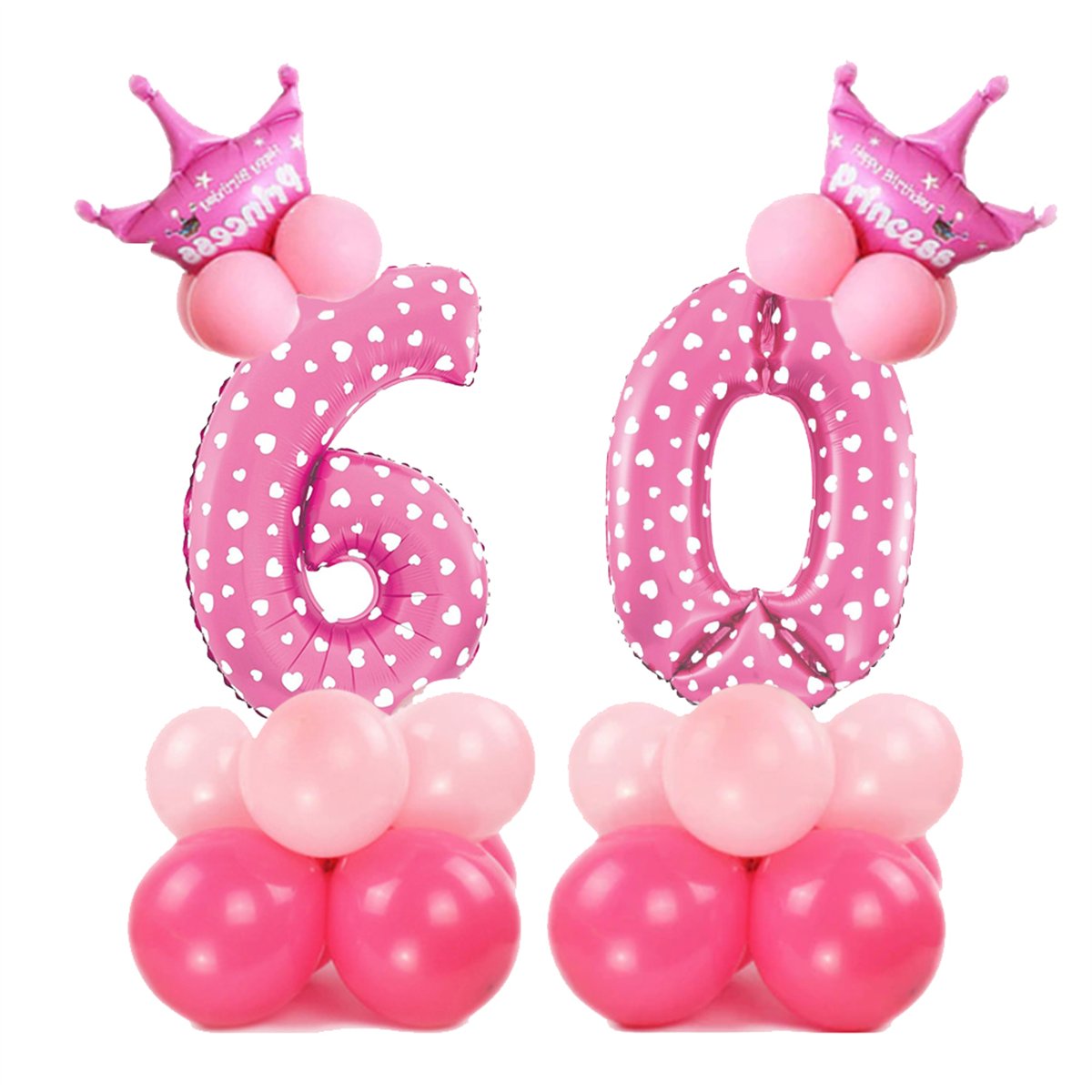 Ballongbukett 1-&aring;rsdag ljusbl&aring; metallic 51 delar