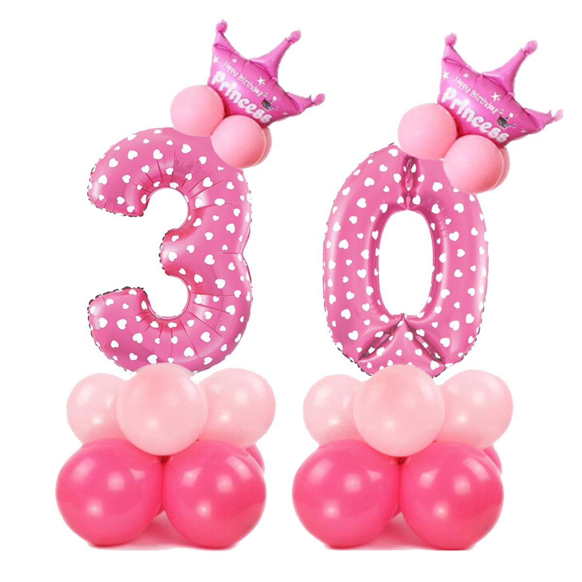 Ballongbukett 1-&aring;rsdag ljusbl&aring; metallic 51 delar