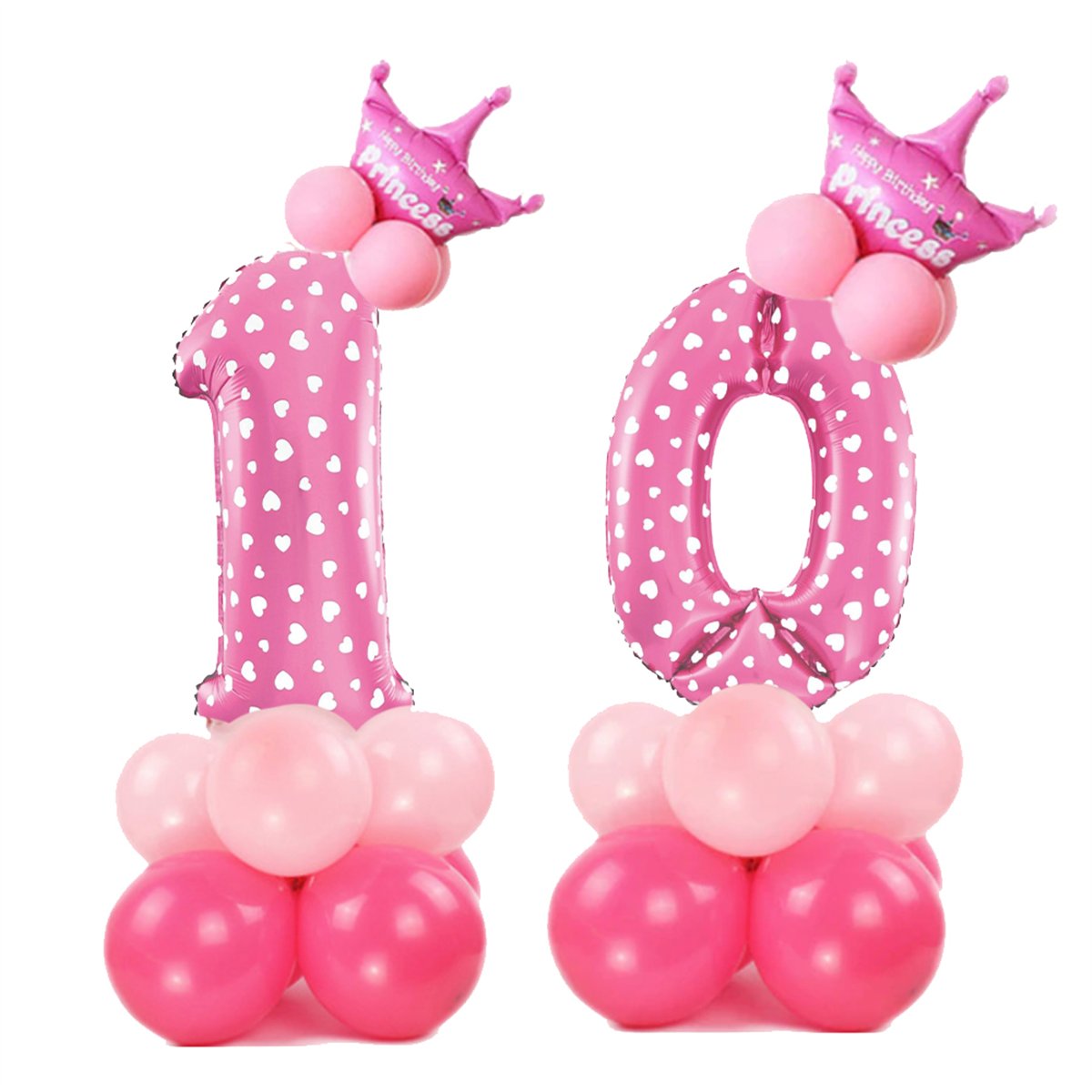 Ballongbukett 1-&aring;rsdag ljusbl&aring; metallic 51 delar