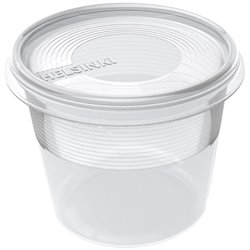 50 st Transparenta Condibunkar 250 ml &ndash; PP, stapelbara
