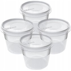 50 st Transparenta Condibunkar 250 ml – PP, stapelbara