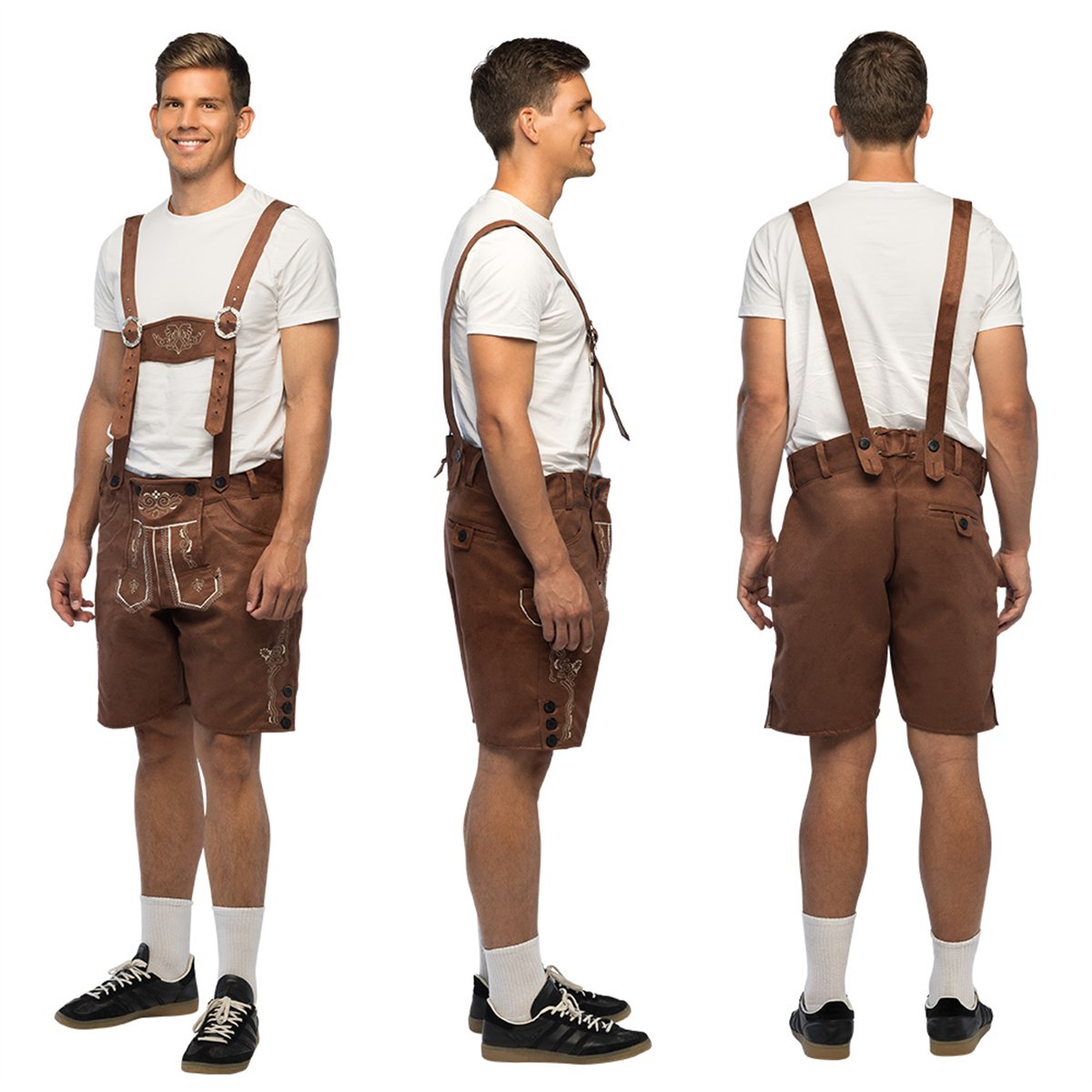 Skelettdr&auml;kt svart/vit storlek L polyester