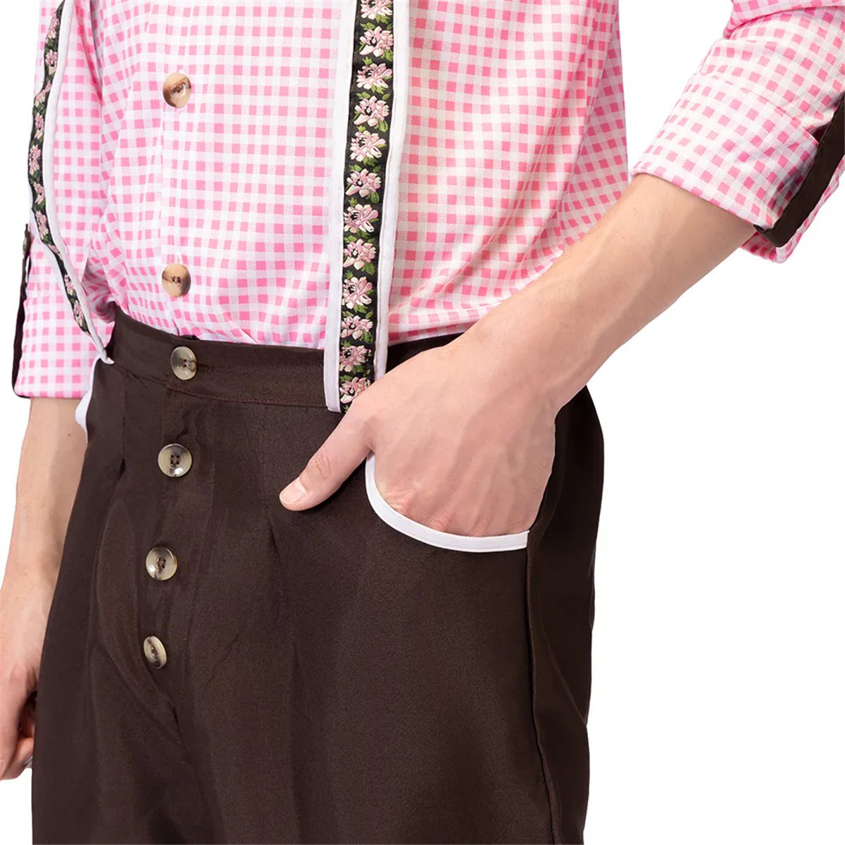 Skelettdr&auml;kt svart/vit storlek L polyester